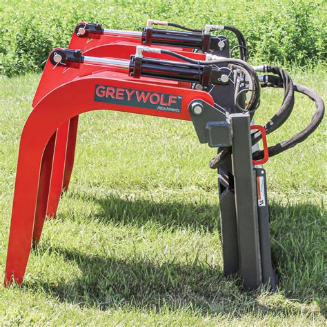 GreyWolf™ Skid Steer Double Quick Attach Grapple